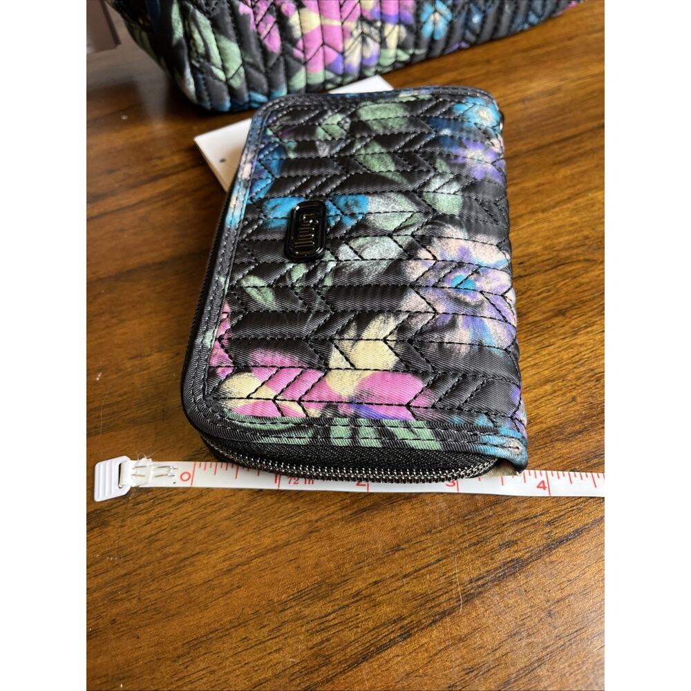 NWT Lug Ranger Crossbody Bag Black Floral Bloom Pattern Matching Rodeo Wallet - Picture 3 of 15